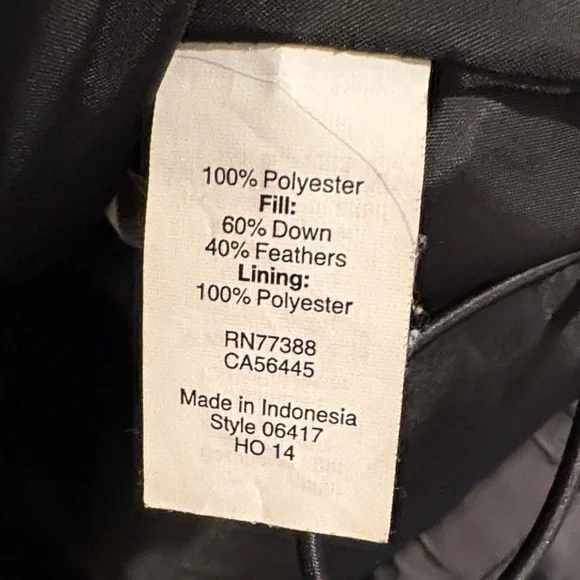 J. Crew Men's Charcoal Puffer Jacket - Picture 3 of 6